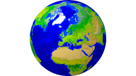 Globe (Europe-centered) Vegetation 1920x1080